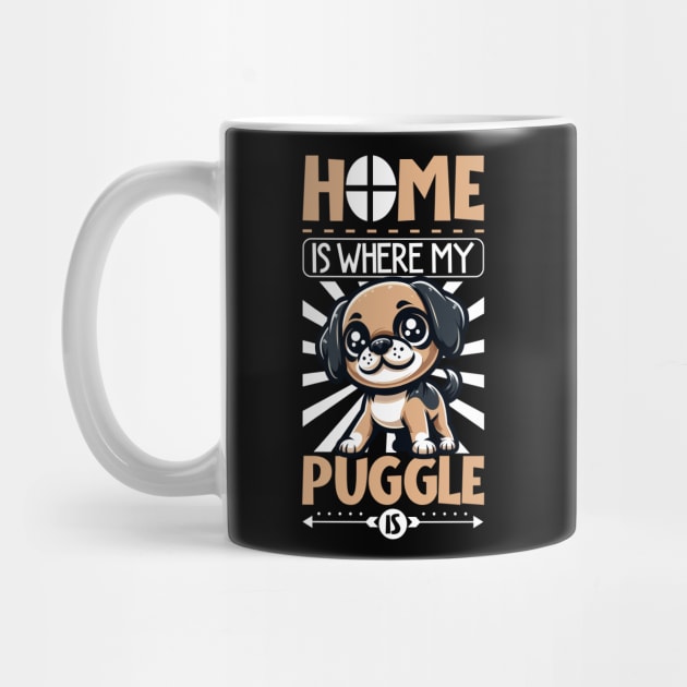 Home is with my Puggle by Modern Medieval Design